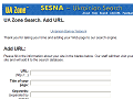 UA Zone Search. Add URL.