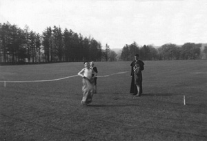 Sack race winner, 1960