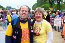Beth & Marc in DC for the 2004 March for Women's Lives