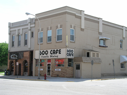The Hole in the Wall and the 600 Cafe on Main Street