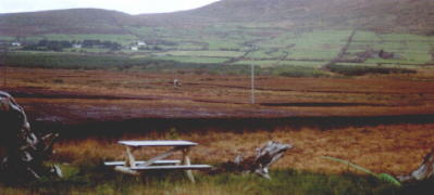 a bog from which turf is cut