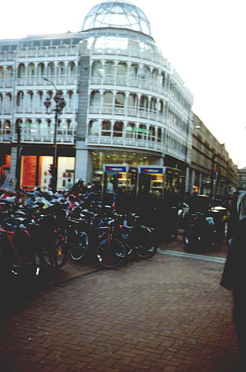 Glass building and cycles