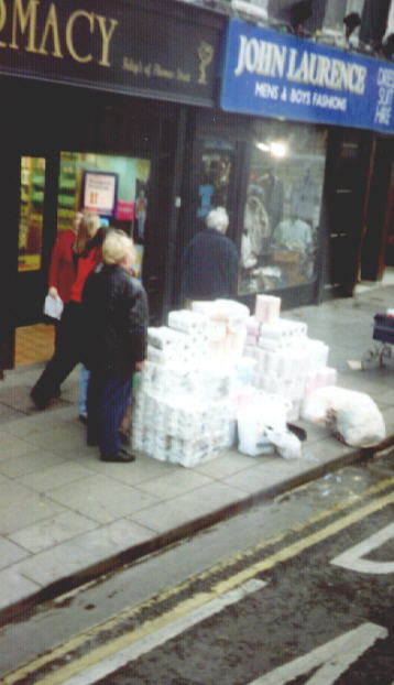 Toilet paper for sale.