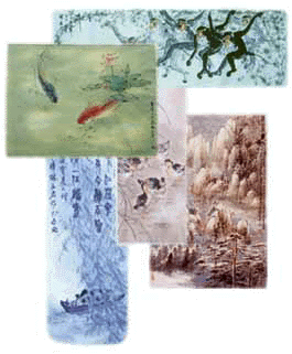 Chinese Painting Collage