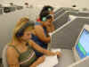 Here are some Level II students during a Lab. session (y.2001).