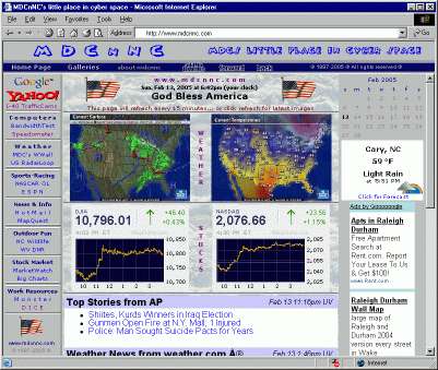 Click here for MDCnNC's little place in cyber space