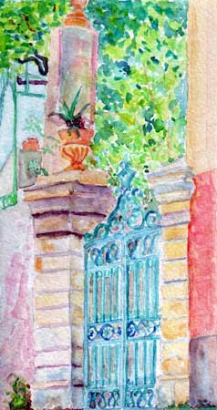 Acquerello - Watercolor - Nervi, Genova - RITORNA ALLA GALLERIA - <<< BACK