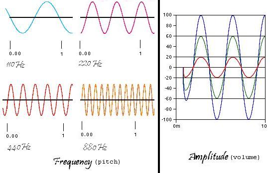 Frequency vs Amplitude: a comparison