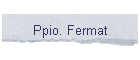 Ppio. Fermat