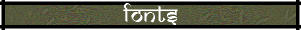 Fonts