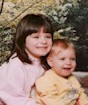 Meagan Age 3 1/2 with Sister Rebecca Age 1