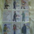 front of character cards
