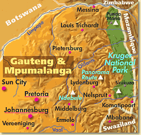 0. Map of SA Showing Kruger National Park