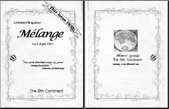 (c) Copyright 2001 Writers' Group The 8th Continent