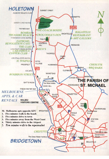 Map of the area