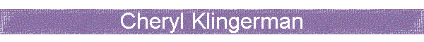 Cheryl Klingerman