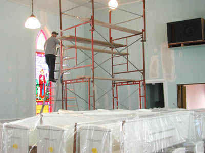 Painting the sanctuary