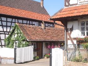 New and old houses side by side