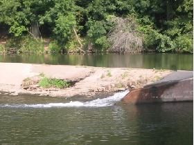 River Blies and pond for the generator