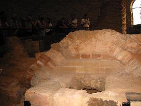 Inside the kiln