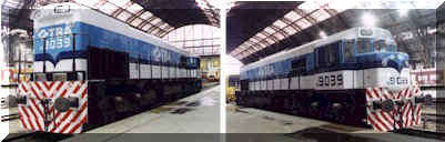 Impecable luce la unidad 9039 de TBA tras su total reconstrucci�n. (Foto J.C. Gonz�lez)