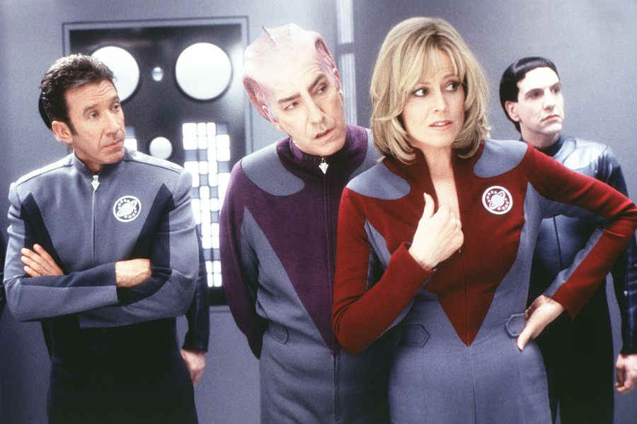 Tim Allen , Alan Rickman  & Sigourney Weaver, in character as the NSEA Protector.