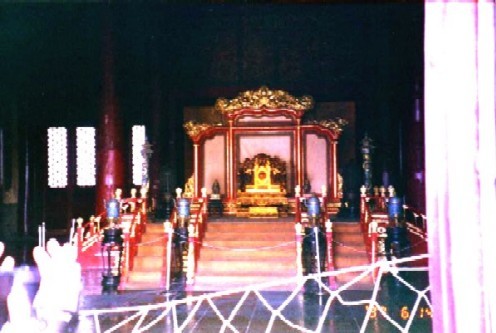 Throne of Kin g in Forbidden Palace