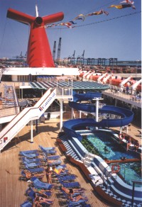 Lido Deck Of The Smoke-Free Paradise While Docked In Miami