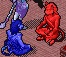 One cat, two cat, red cat, blue cat!