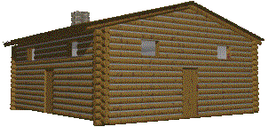 Depiction of Original Log Church (1722)