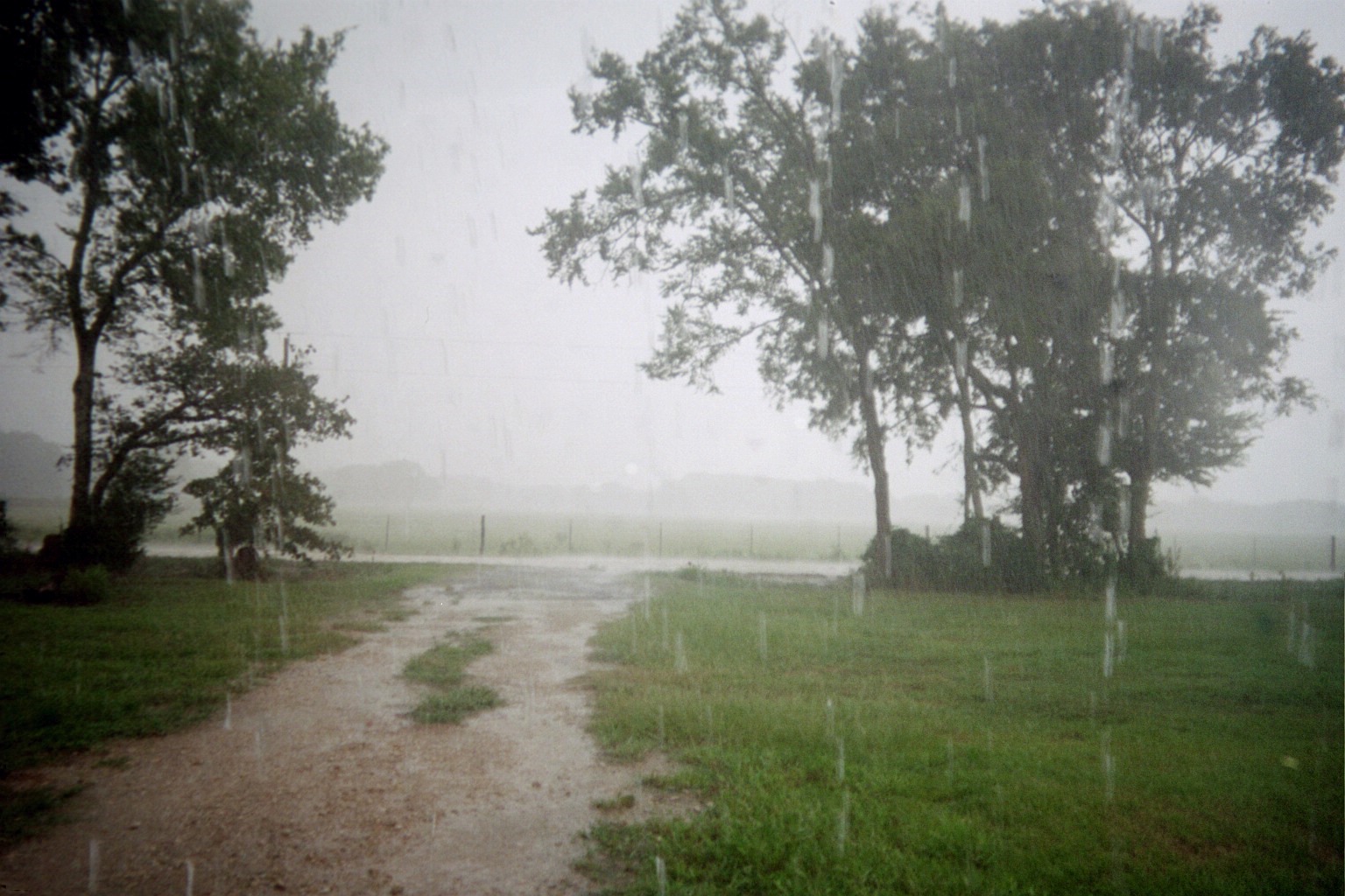 Sloan Road in the rain