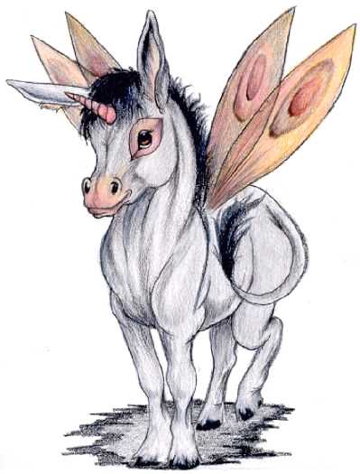 donkey fairy, artist unknown