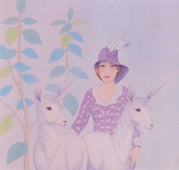 lady with unicorn mares, artist unknown 
