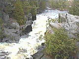 looking down Dave's Falls