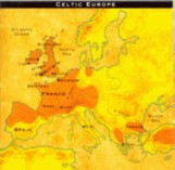 Large Celtic Populations of Ancient Europe in 20 B.C. 