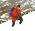 Mike running around the hills
