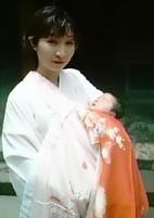Japanese Baby going to first shrine visit