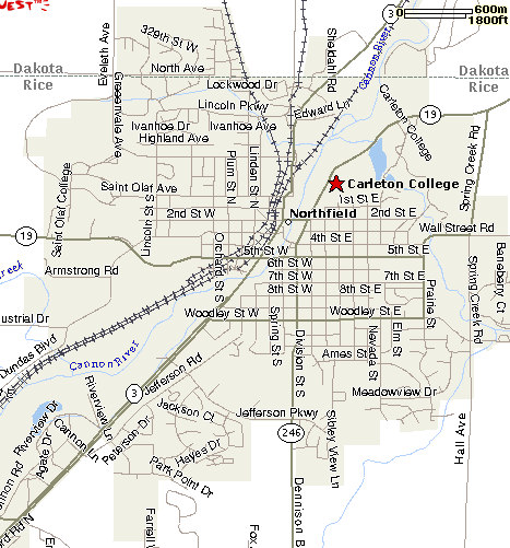 map of Northfield
