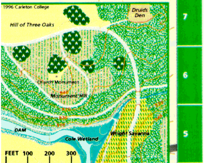 map of upperarb near the hill of three oaks