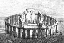 One artist's conception of the original stonehenge