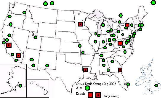 Keltria ADF Map 2006