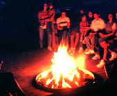 A good old Samhain gathering around the bonfire. 