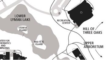   A map of lower lyman lakes.  The neighboring Stewsie island next to this has a low (but large) stone labrynth that people use for meditation.