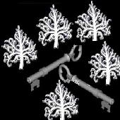   five trees and 2 keys.  What could it mean? 