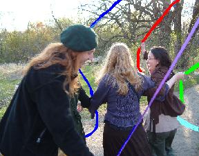  Carleton students frolicking about the maypole  
