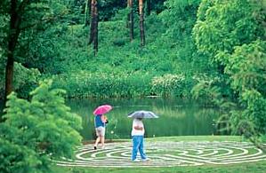 The labrynth on Stewart Island in Lyman Lakes was built for mysterious purposes yet unknown by an anonymous alumni  