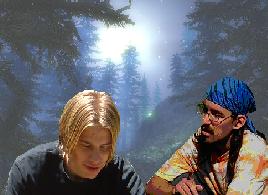  Matt and Sean deep in the forest, deep in thought