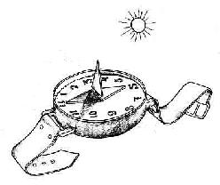 Sundial wristwatch   