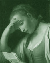 Reading a letter
