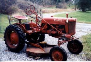 1952 Cub fixed up with Woods 42C mower